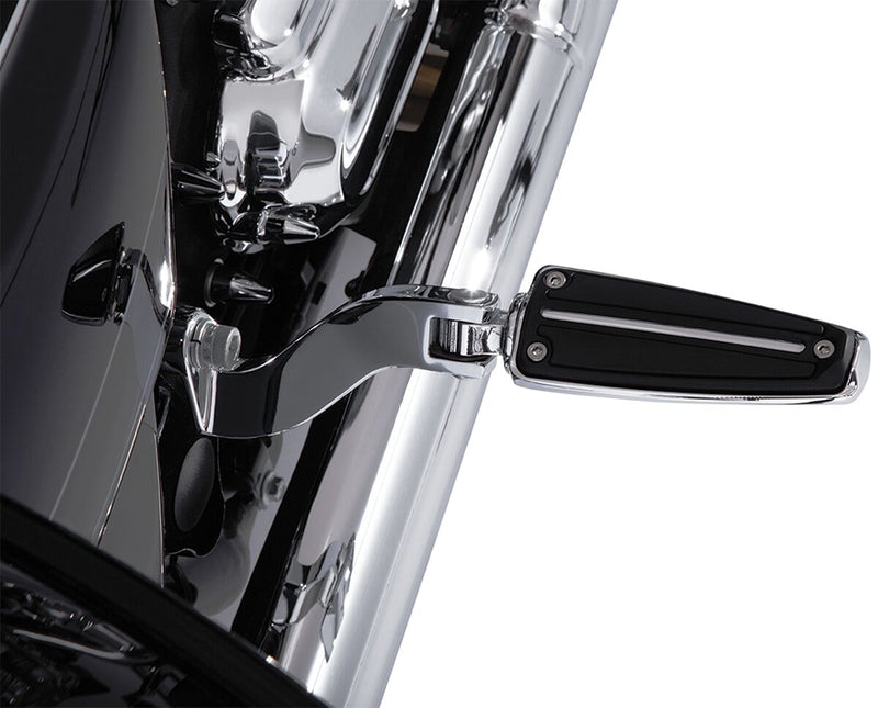 Rail Foot Pegs Black / Chrome For Harley Davidson FLFB 1750 ABS 2018-2020