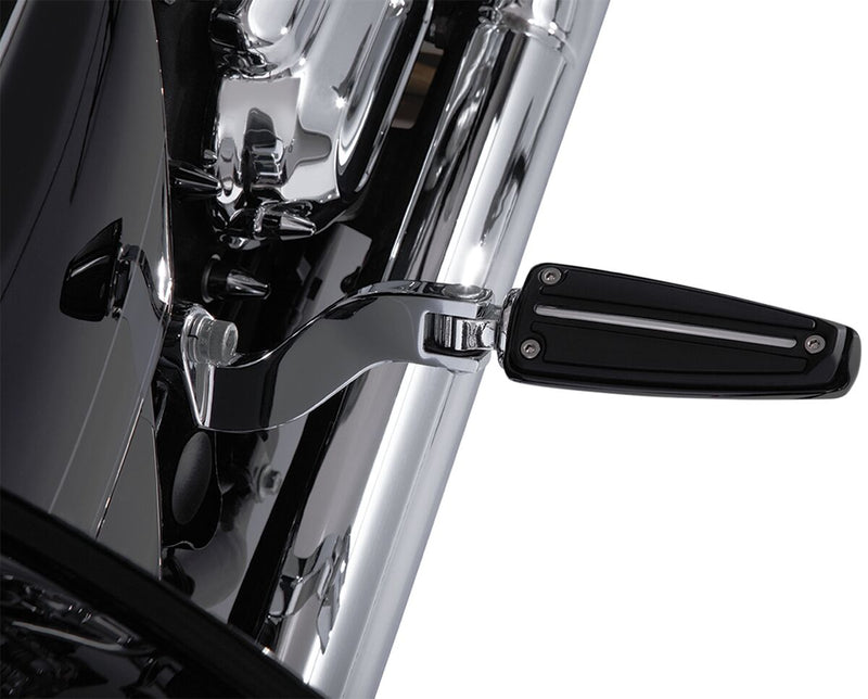 Rail Foot Pegs Black / Chrome For Harley Davidson FLDE 1750 ABS 2018-2020