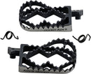 Adventure Series Foot Pegs Black / Polished / Powder-Coated / Silver For Kawasaki KLR 650 1987-2018 - 64 MM