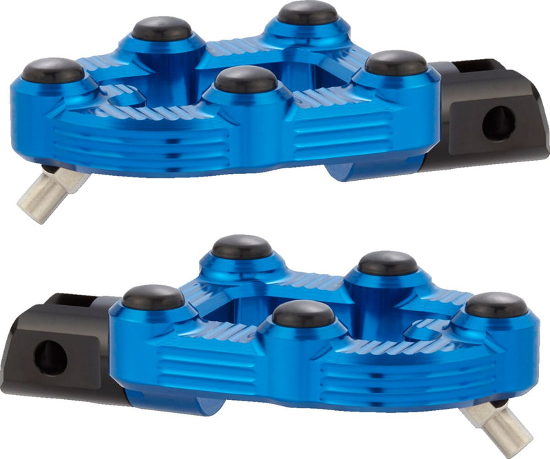 MX Footpegs Blue