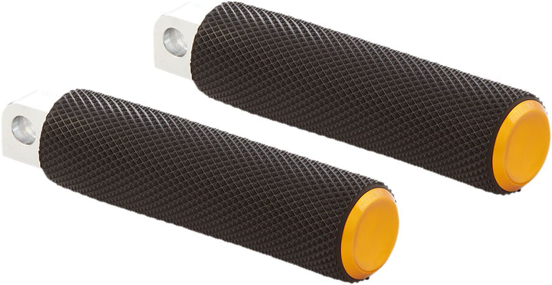 Fusion Male-Mount Footpegs Black / Chrome / Gold For Harley Davidson FLD 1690