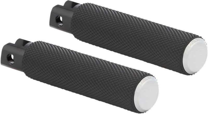 M-Eight Fusion Footpegs Black / Chrome For Harley Davidson FLFB 1750 ABS
