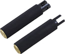 M-Eight Fusion Footpegs Black / Brass For Harley Davidson FLDE 1750