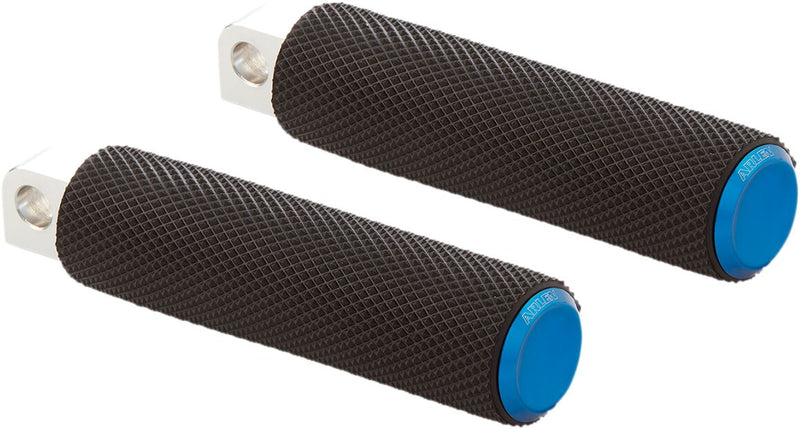 M-Eight Fusion Footpegs Black / Blue For Harley Davidson FLDE 1750 ABS