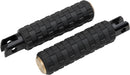 M-Eight Fusion Footpegs Black / Brass For Harley Davidson FLDE 1750 ABS - 25 MM