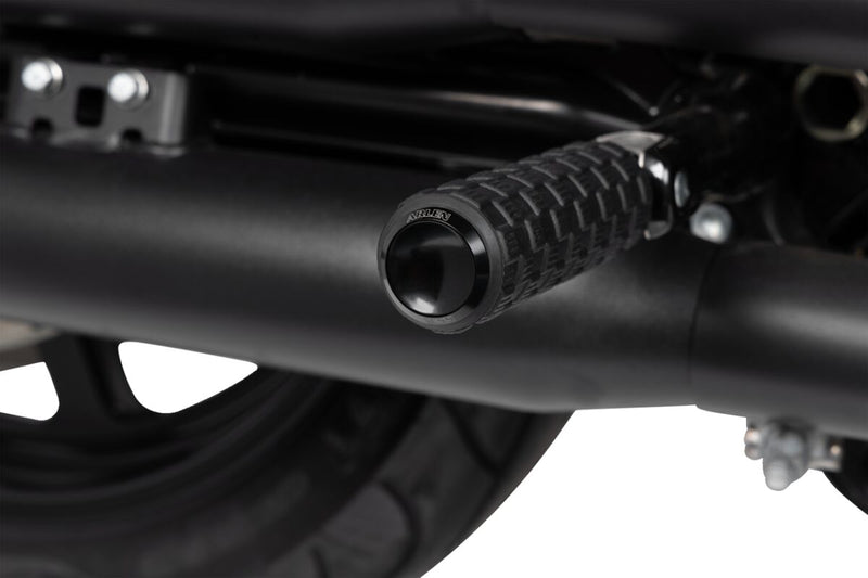 M-Eight Fusion Footpegs Black For Harley Davidson FLDE 1750 ABS - 25 MM