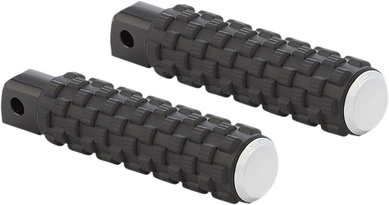 M-Eight Fusion Footpegs Black / Chrome For Harley Davidson FLDE 1750 ABS