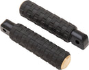 AirTrax Footpegs Black / Brass For Harley Davidson FLDE 1750 ABS - 25 MM
