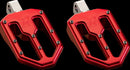 Moto V1 Foot Pegs Red - 89 MM