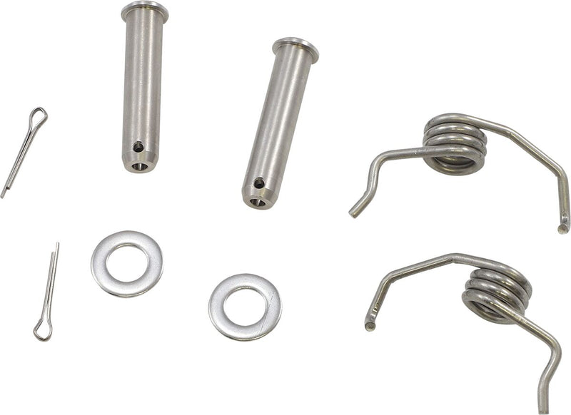 Foot Peg Pin And Spring Silver For Kawasaki KDX 220 R 1997-2005