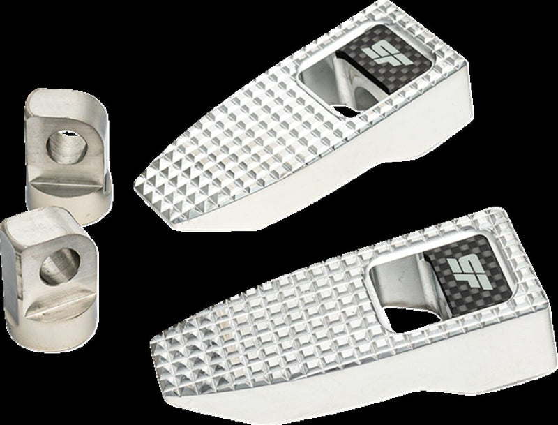 Speed Pegs Polished / Silver For Harley Davidson E 1000 1936-1952