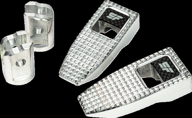 Speed Pegs Polished / Silver For Harley Davidson FLFBS 1868 ABS 2018-2024