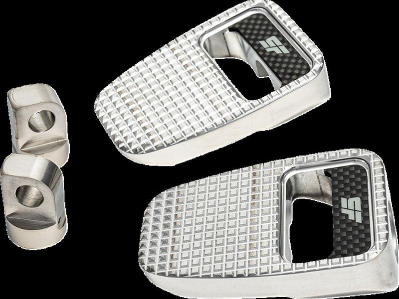 Foot Pegs Polished / Silver For Harley Davidson E 1000 1936-1952