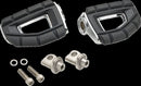 Chicane Foot Rests Black / Chrome For Harley Davidson FLD 1690 2012-2013