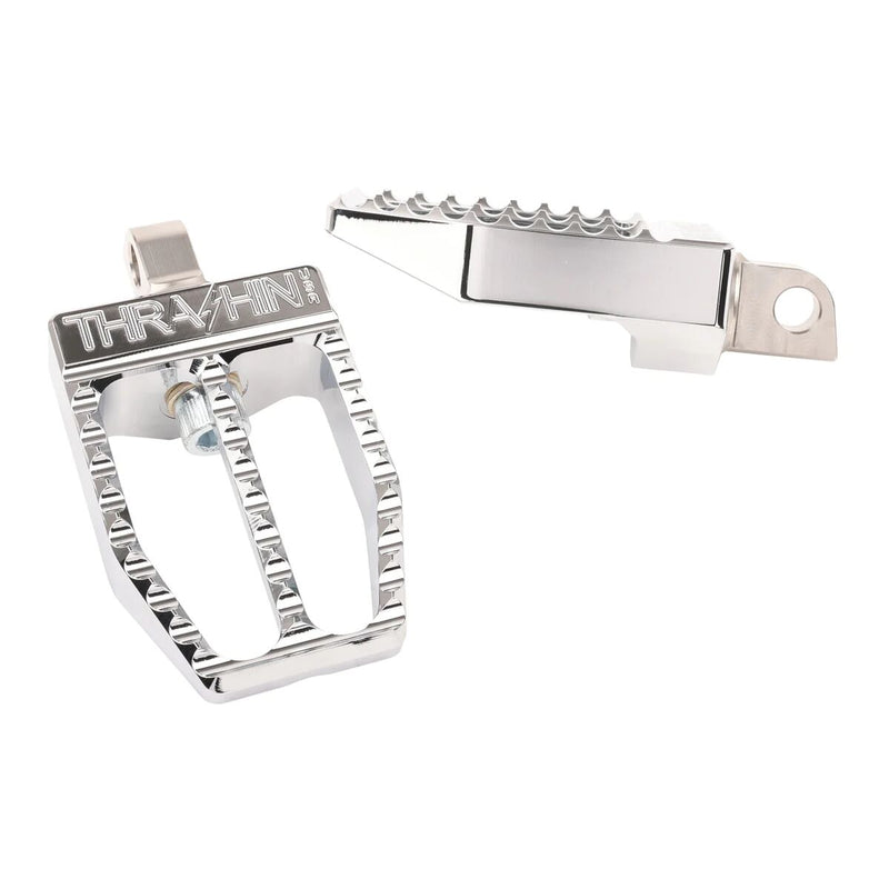 Militant Footpegs Chrome For Harley Davidson FLD 1690