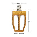 Militant Footpegs Chrome For Harley Davidson FLD 1690