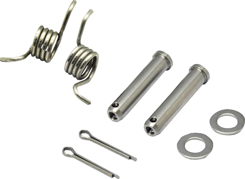Foot Peg Pin And Spring Silver
