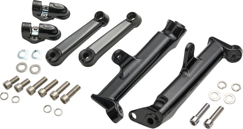 Frame Mounted Adjustable Highway Peg Mount Black For Harley Davidson FLH 1868 ABS 2021 - 10 CM