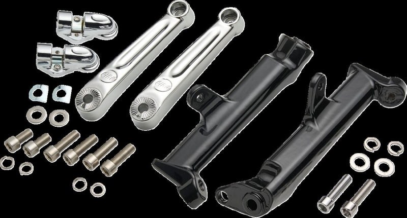 Frame Mounted Adjustable Highway Peg Mount Chrome For Harley Davidson FLH 1868 ABS 2021 - 140 MM