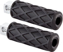 Diamond Footpegs Black For Harley Davidson FLHTC 1450