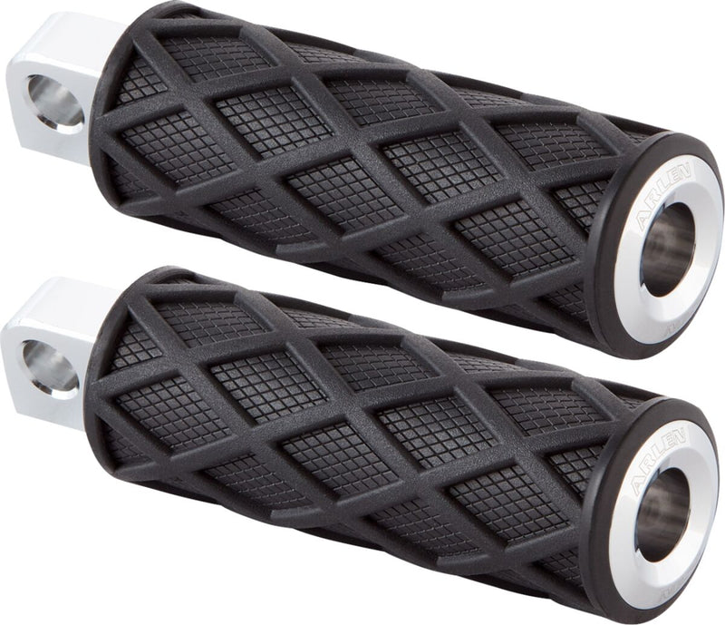 Diamond Footpegs Black / Chrome For Harley Davidson FLHTC 1450