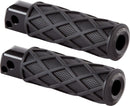 Diamond Foot Pegs Black For Harley Davidson FLDE 1750 ABS 2018-2020 - 114 MM