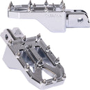 Aggressor Foot Pegs Chrome For Harley Davidson FLDE 1750 ABS 2018-2020 - 57 MM