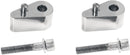 Passenger Floorboard Extenders Polished / Silver For Harley Davidson FLHR 1340 1994-1998