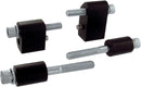 Driver Floorboard Extender Kit Black / Silver For Harley Davidson FLHR 1584 2008-2011 - +32 MM