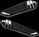 Superlight Floorboards Black / Silver For Harley Davidson FLD 1690 2012-2013