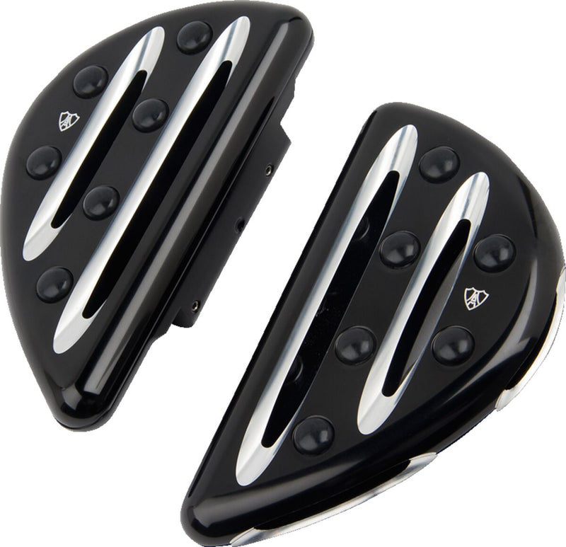Deep Cut Floorboards Anodized / Black / Machined / Unfinished For Harley Davidson FLHC 1340