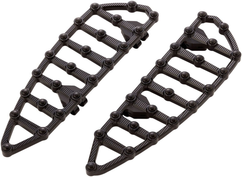 MX Billet Floorboards Anodized / Black For Harley Davidson FLHR 1450