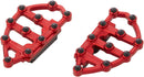 MX Billet Floorboards Anodized / Red For Harley Davidson FLHC 1340