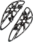 Adjustable Driver Floorboards Anodized / Black For Harley Davidson FLDE 1750 ABS