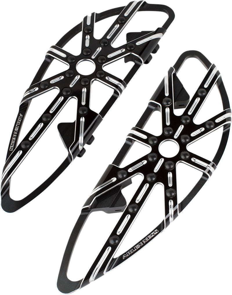Adjustable Driver Floorboards Anodized / Black For Harley Davidson FLDE 1750 ABS