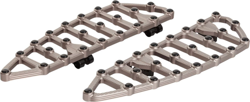 MX Billet Floorboards Anodized / Titanium For Harley Davidson FLDE 1750 ABS