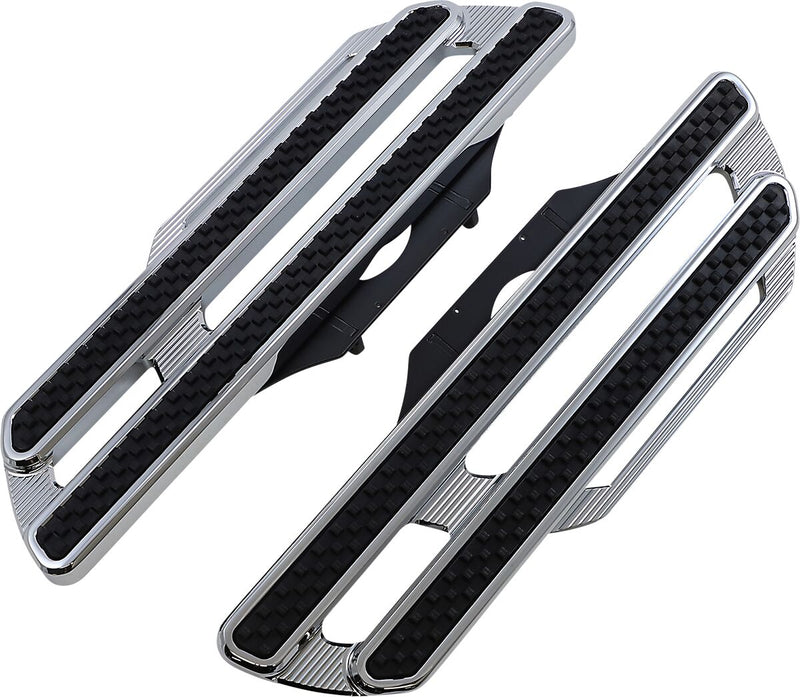 Method Driver Floorboards Black / Chrome For Harley Davidson FLDE 1750 ABS
