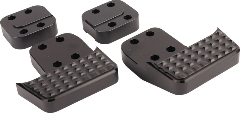 SpeedLiner Passenger Floorboards Black For Harley Davidson FLD 1690