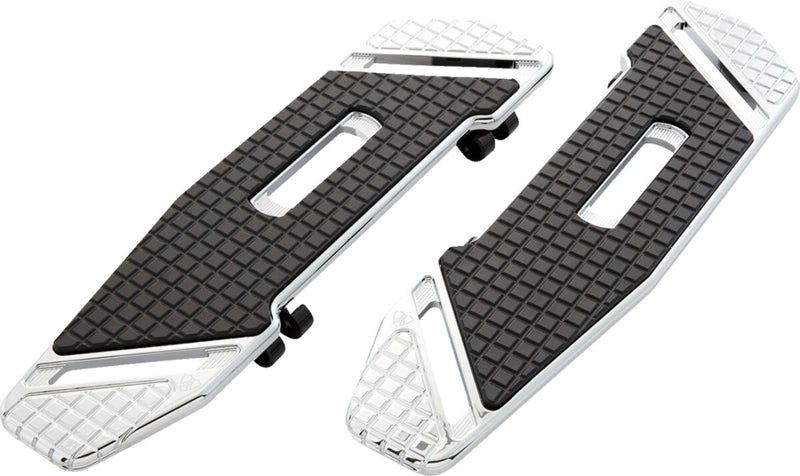 SpeedLiner Floorboards Black / Chrome For Harley Davidson FLD 1690