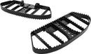 MX Style Driver and Passenger Floorboards Black / Powder-Coated / Satin For Harley Davidson FLDE 1750 ABS 2018-2020 - 38.1 CM