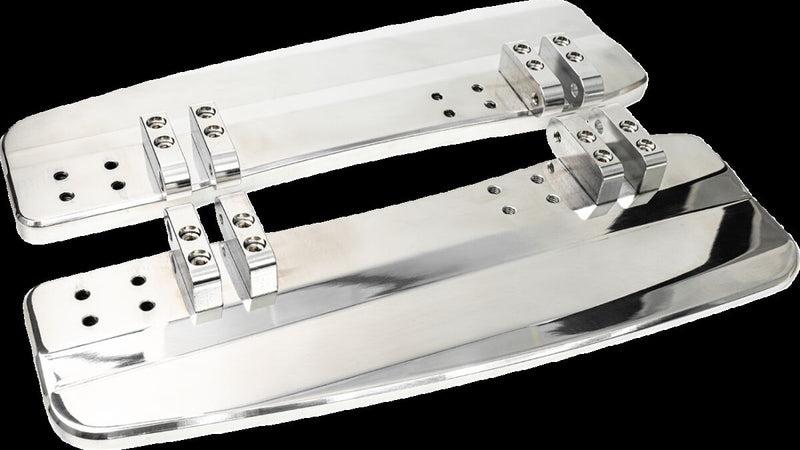 Driver Floorboards Black / Polished For Harley Davidson FLH 1984-1985