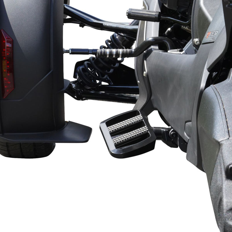 Combat Floorboards Black / Contrast Cut For Can AM (BRP) RYKER 600 ACE 2019-2024 - 22.23 CM