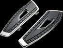 Chicane Floorboards Black / Chrome For Harley Davidson FLD 1690 2012-2013 - 38.1 CM