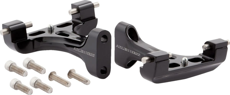 Forged Passenger Floorboard Mounts Black For Harley Davidson FLHTC 1340