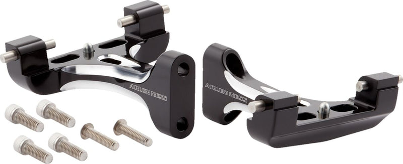 Forged Passenger Floorboard Mounts Anodized / Black / Chrome For Harley Davidson FLHTC 1340