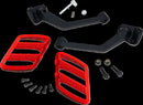 Combat Floorboards Black / Red For Can AM (BRP) RYKER 600 ACE 2019-2024 - 22.23 CM