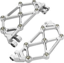 Mini Diamond Floorboards Chrome For Harley Davidson FLD 1690 2012-2013 - 24 CM