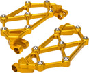 Mini Diamond Floorboards Anodized / Gold For Harley Davidson FLD 1690 2012-2013 - 24 CM