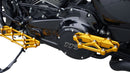 Diamond Floorboards Anodized / Gold For Harley Davidson FLD 1690 2012-2013 - 32 CM | 16211221