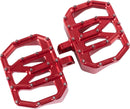 Mini Aggressor Floorboards Anodized / Red For Harley Davidson FL 1200 1972-1977 - 12.1 CM